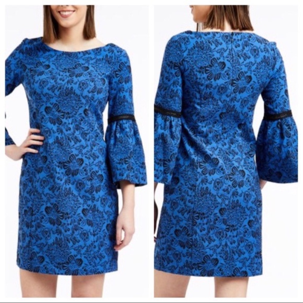 NWT Laundry by Shelli‎ Segal Bell Sleeve shift dress size 14